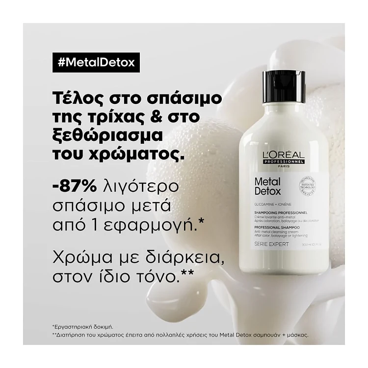 L'Oreal Serie Expert Metal Detox Σαμπουάν Απομάκρυνσης & Προστασίας Από Τα Μεταλλικά Στοιχεία 500ml