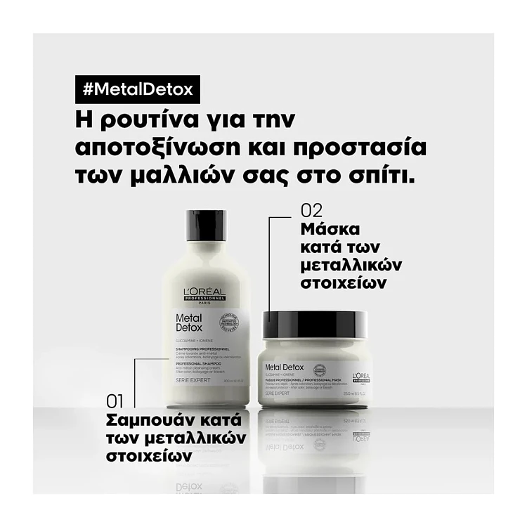 L'Oreal Serie Expert Metal Detox Σαμπουάν Απομάκρυνσης & Προστασίας Από Τα Μεταλλικά Στοιχεία 500ml