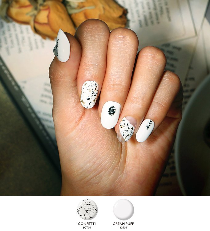NO WIPE TOP COAT SHINY CONFETTI