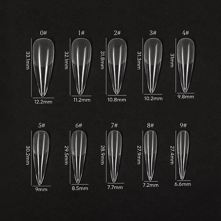 Gel Tips（Stiletto）