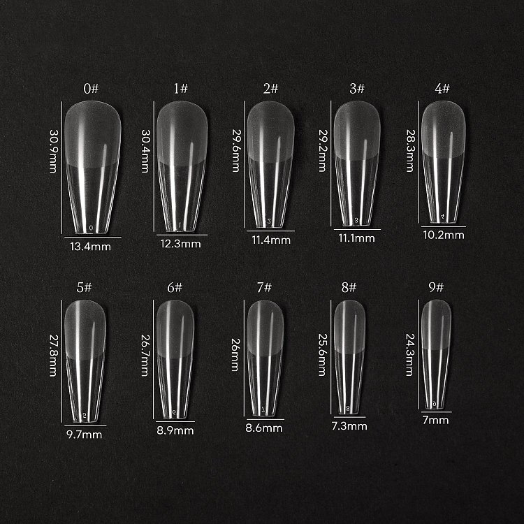 Gel Tips（Coffin- Long）