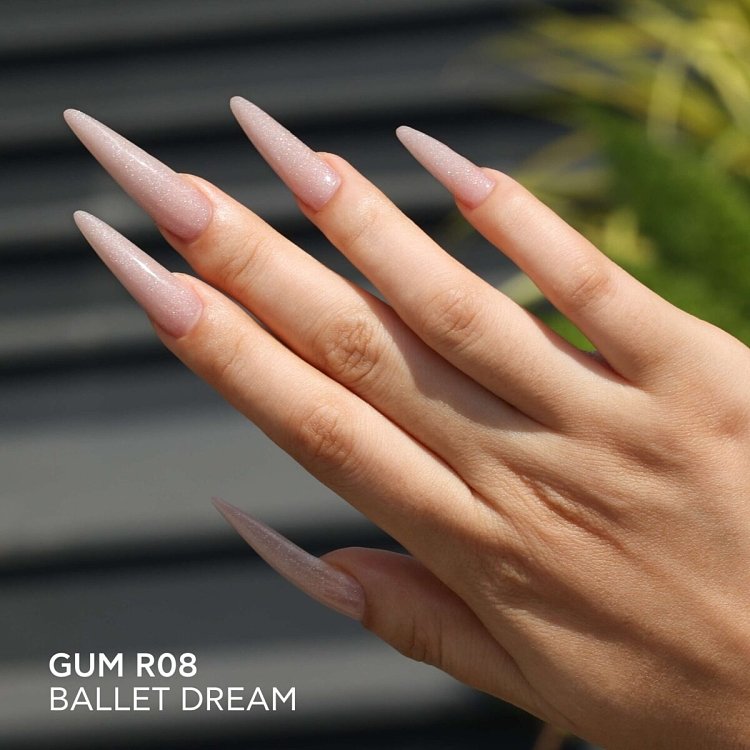 GUM GEL PINK GLITTER 35gr