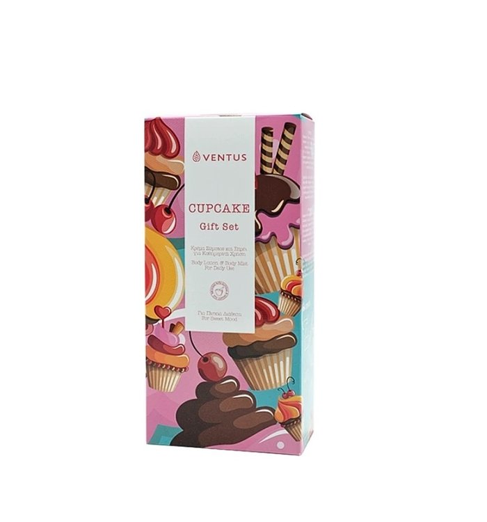 Ventus Cupcake Gift Box Body Mist 100ml+Body Cream 250ml