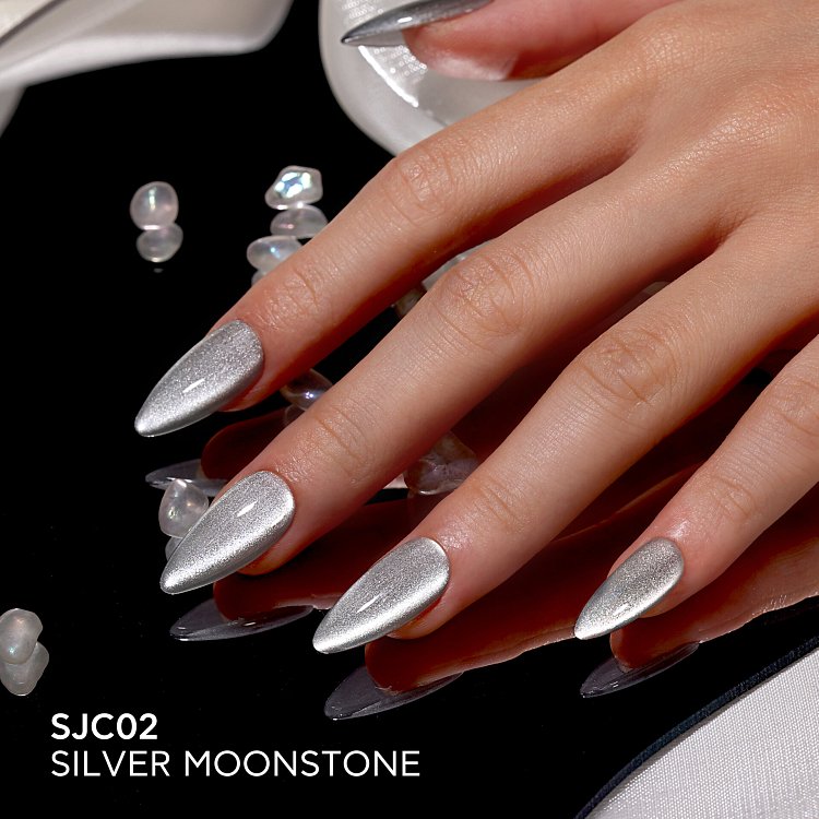 Silver Moonstone - SATIN CAT EYE COLLECTION