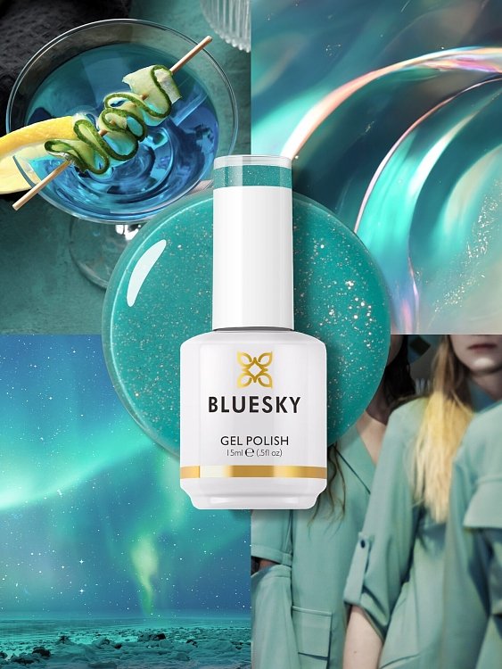 AZURE WATER WITH LIGHT GLITTER - SEASONAL