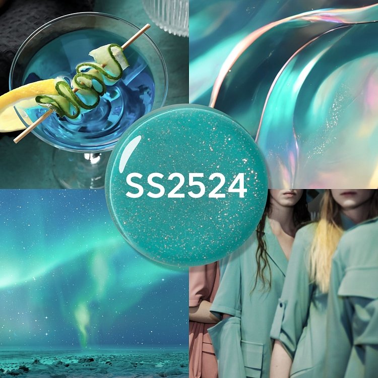 AZURE WATER WITH LIGHT GLITTER - SEASONAL